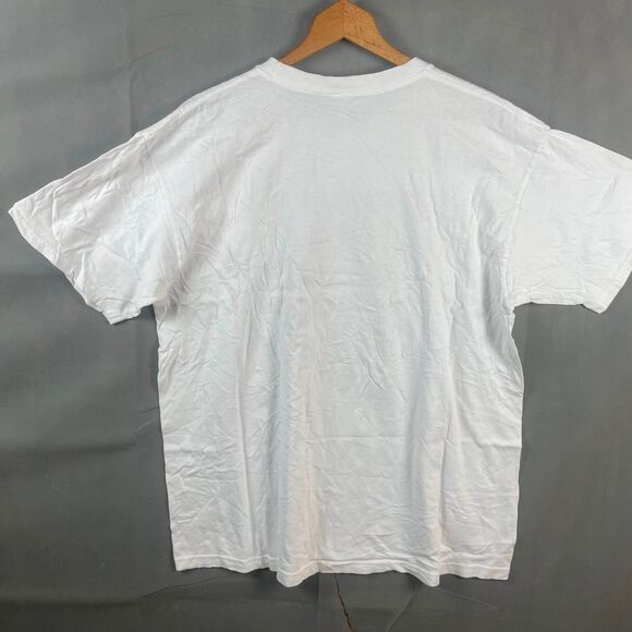 ￼ Florida International University Panther Pullover Yazbek T-Shirt XL White Vtg - Picture 5 of 7